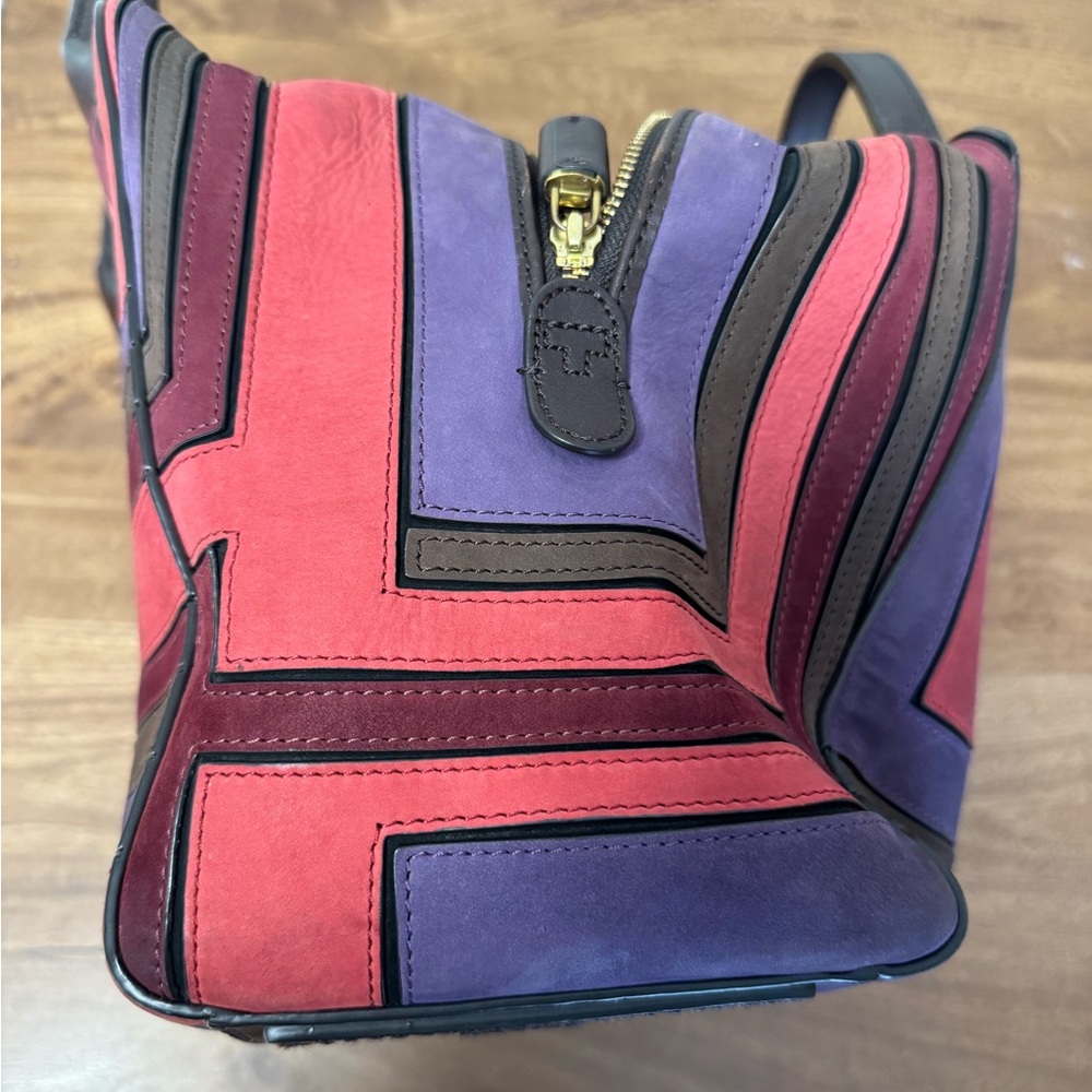 Tory Burch Multicolor Suede Patchwork Runway Doct… - image 6